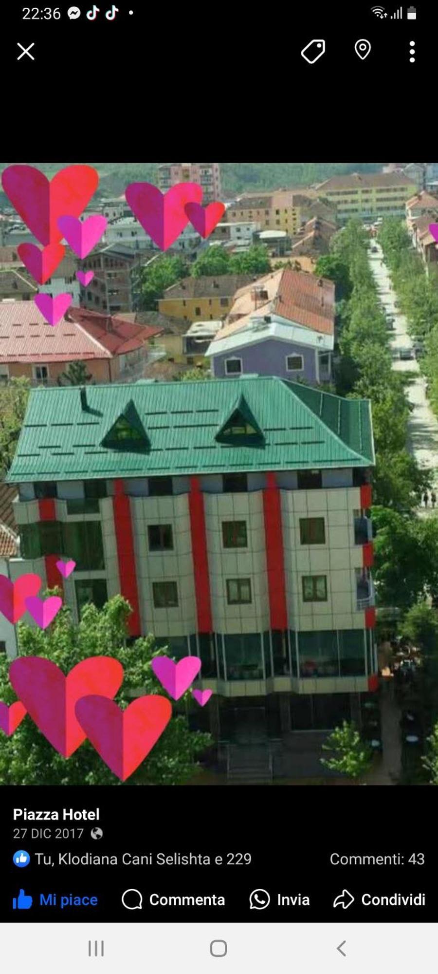 Hotel Piazza Peshkopi Eksteriør bilde